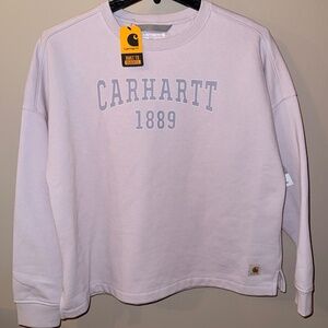 Carhartt NWT Women’s loose fit sweatshirt size Large Light Purple / Lavender